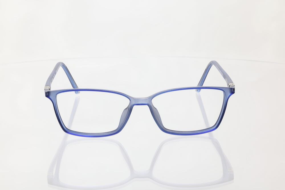 BCBGMAXAZRIA Evie Navy Clear Matte Blue Cat Eye 53-13-140